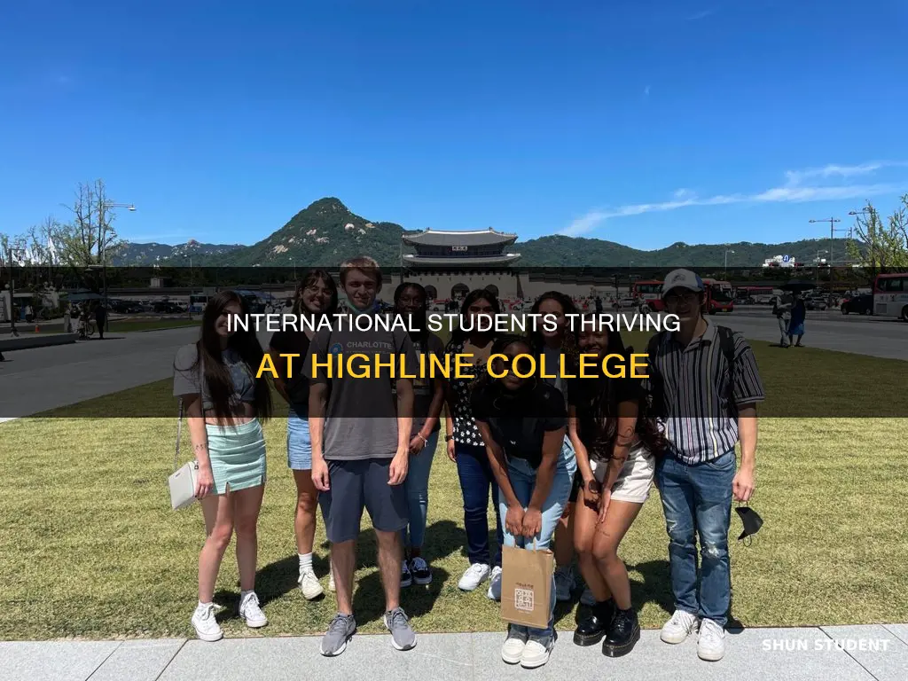 how many international students in highline college