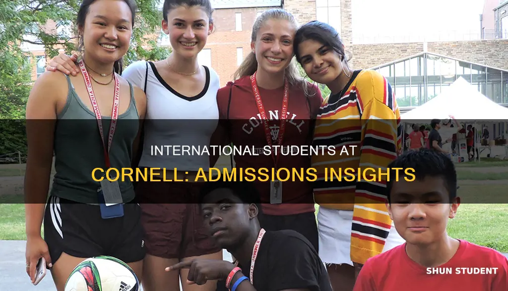 how many international students were admitted to cornell university