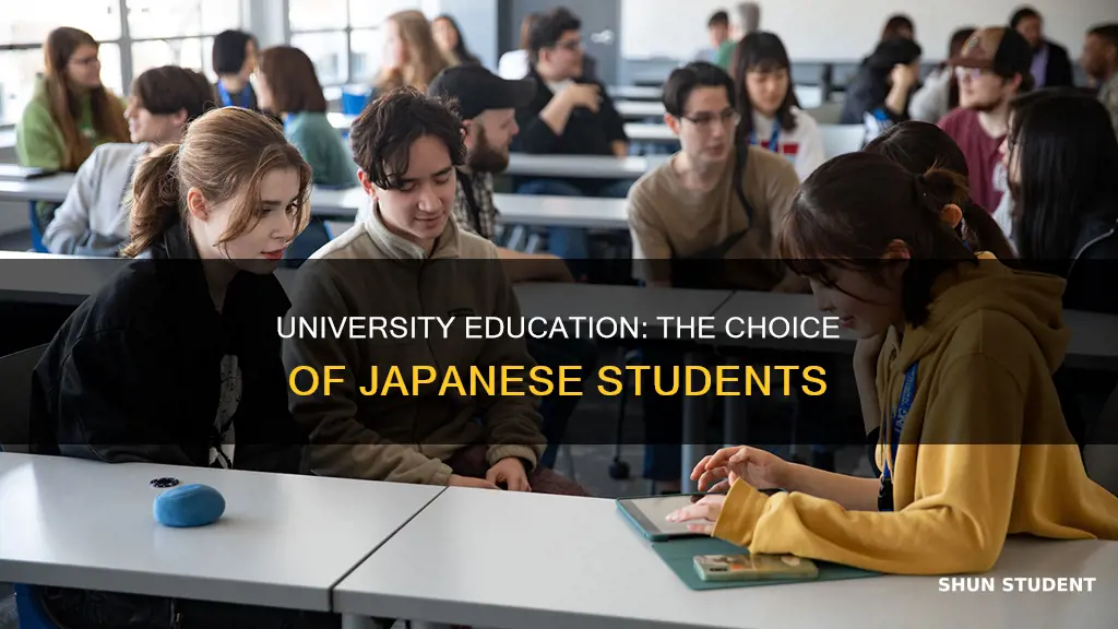 how many japanese students go to university