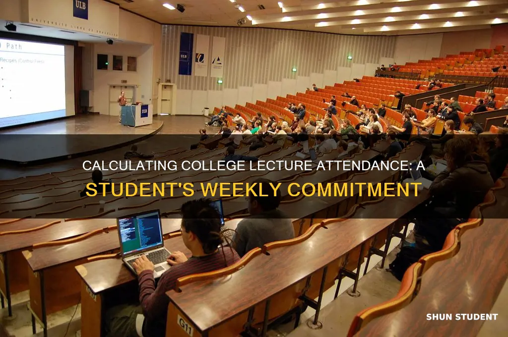 how many lectures will a college student attend