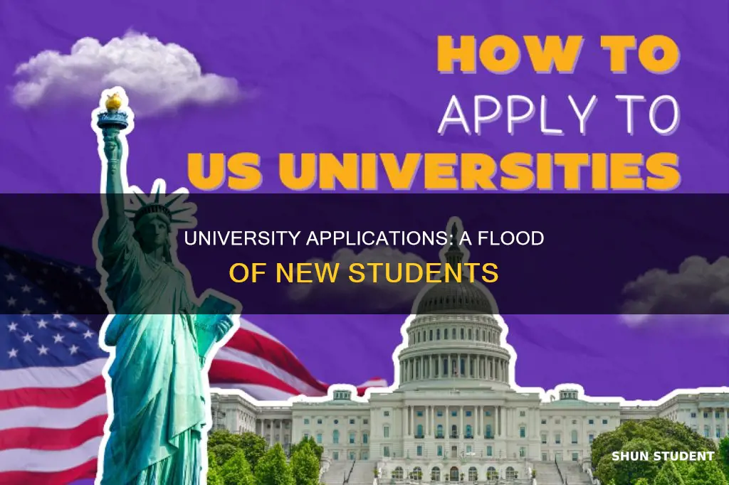 how many new students apply to university each year usa