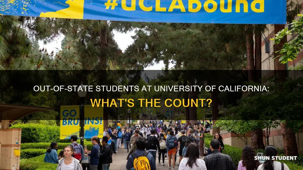 how many out of state student in university of california