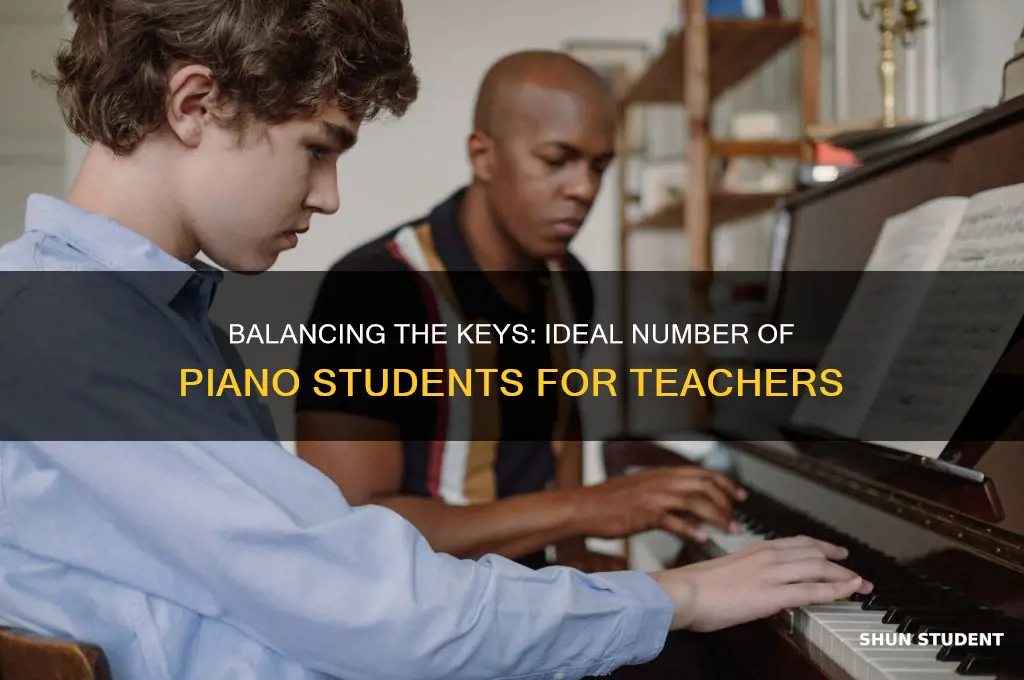 how many piano students does a teacher have