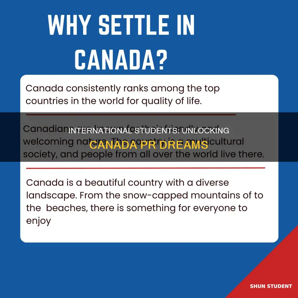 how many points required for canada pr for international students