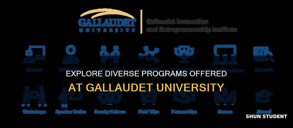 how many programs does gallaudet university have to offer students