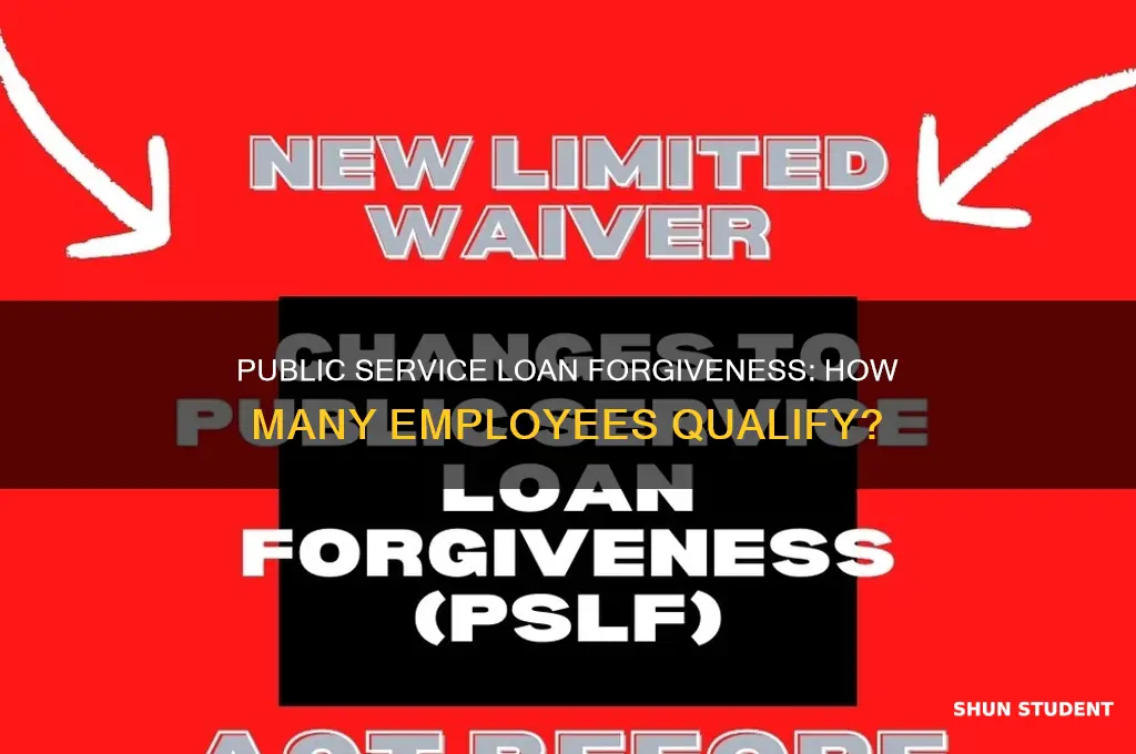 how many public service employees get student loan forgiveness