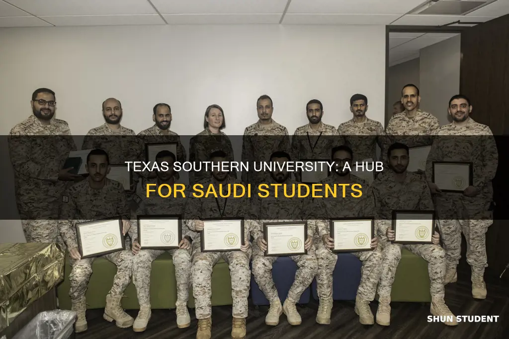 how many saudi students in texas southern university