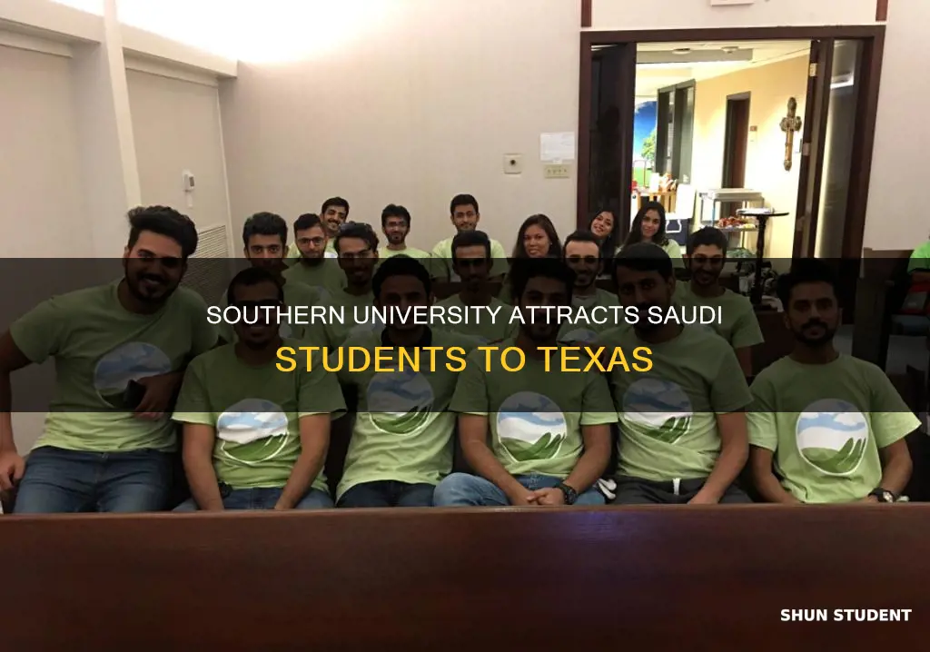 how many saudi students in texas southern university
