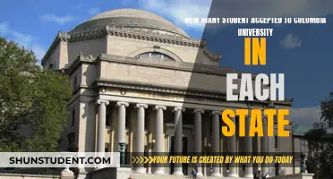 Columbia University: State-by-State Student Acceptance Rates