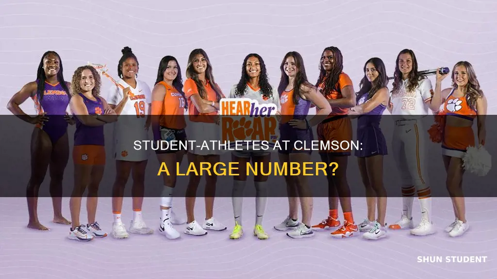 how many student athletes are at clemson university