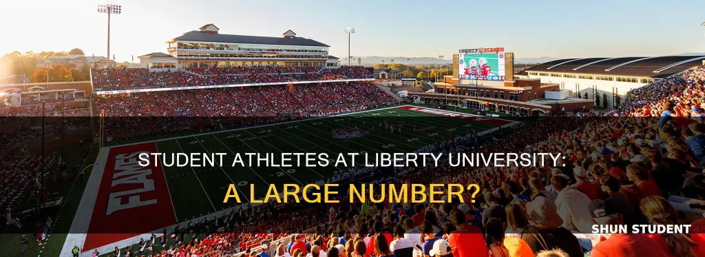 how many student athletes are at liberty university