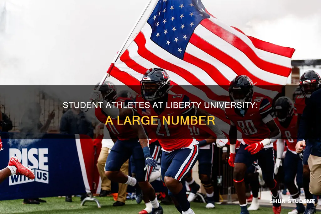 how many student athletes are at liberty university