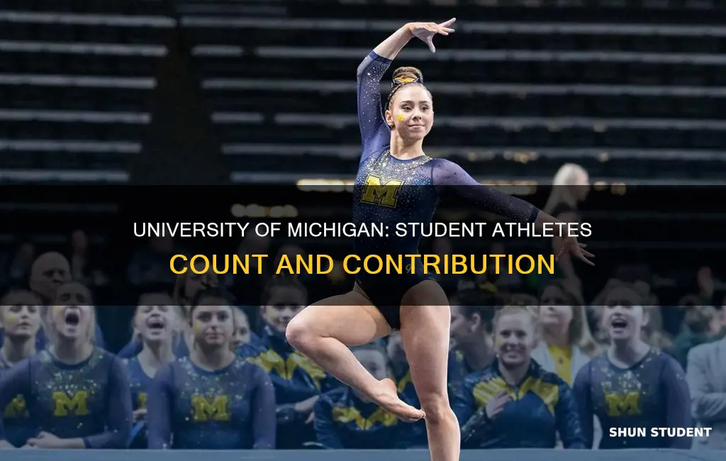 how many student athletes at the university of michigan