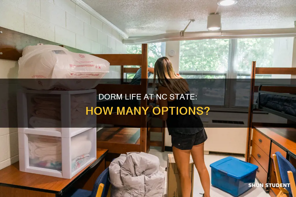 how many student dorms are at north carolina state university