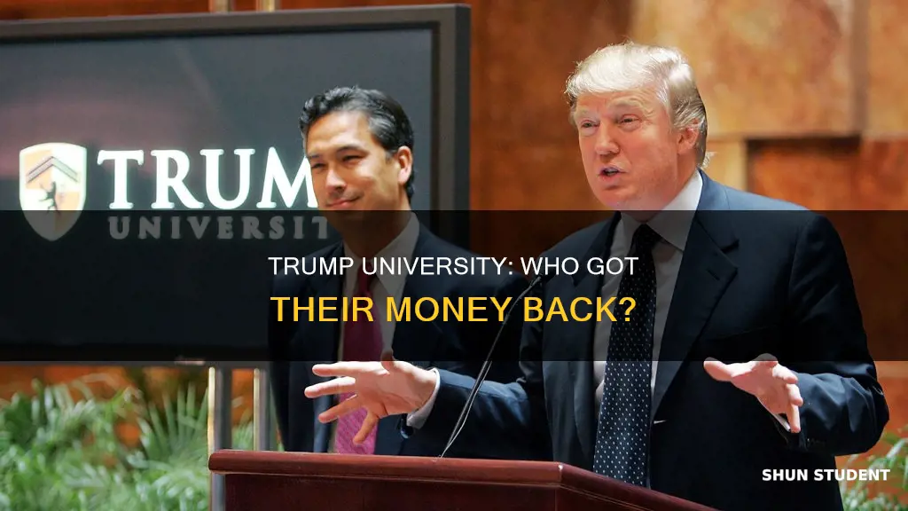 how many student from trump university get paid back