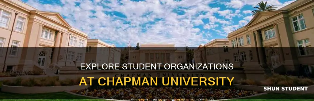 how many student organizations are at chapman university