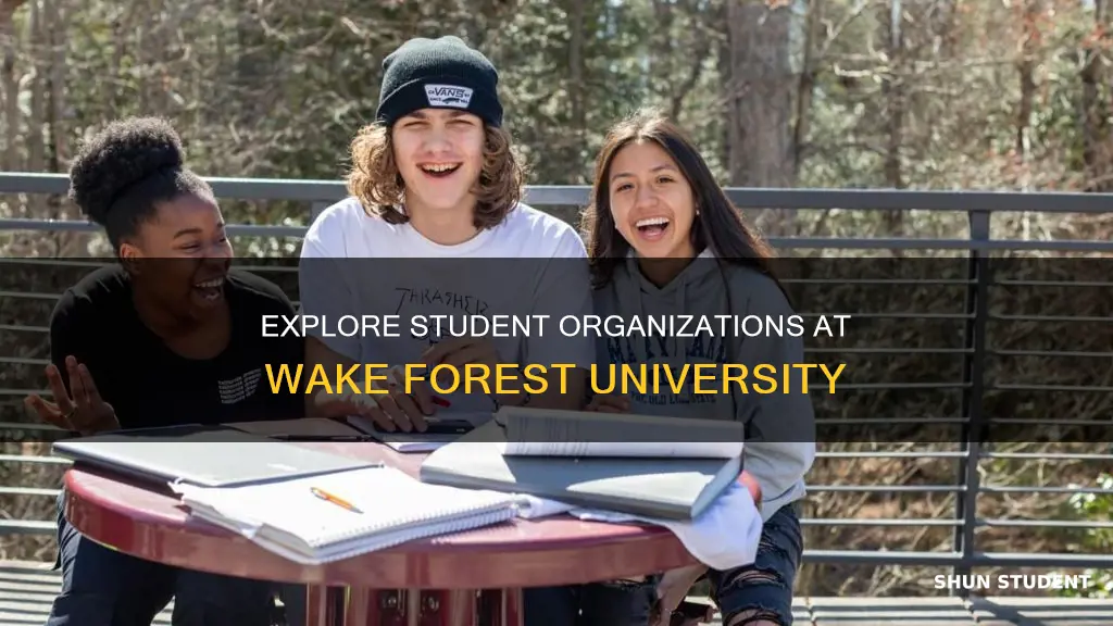 how many student organizations are at wake forest university