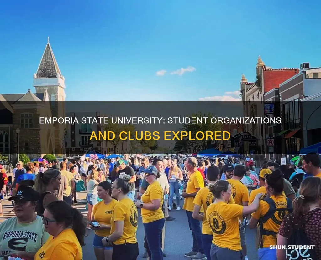 how many student organizations are there at emporia state university