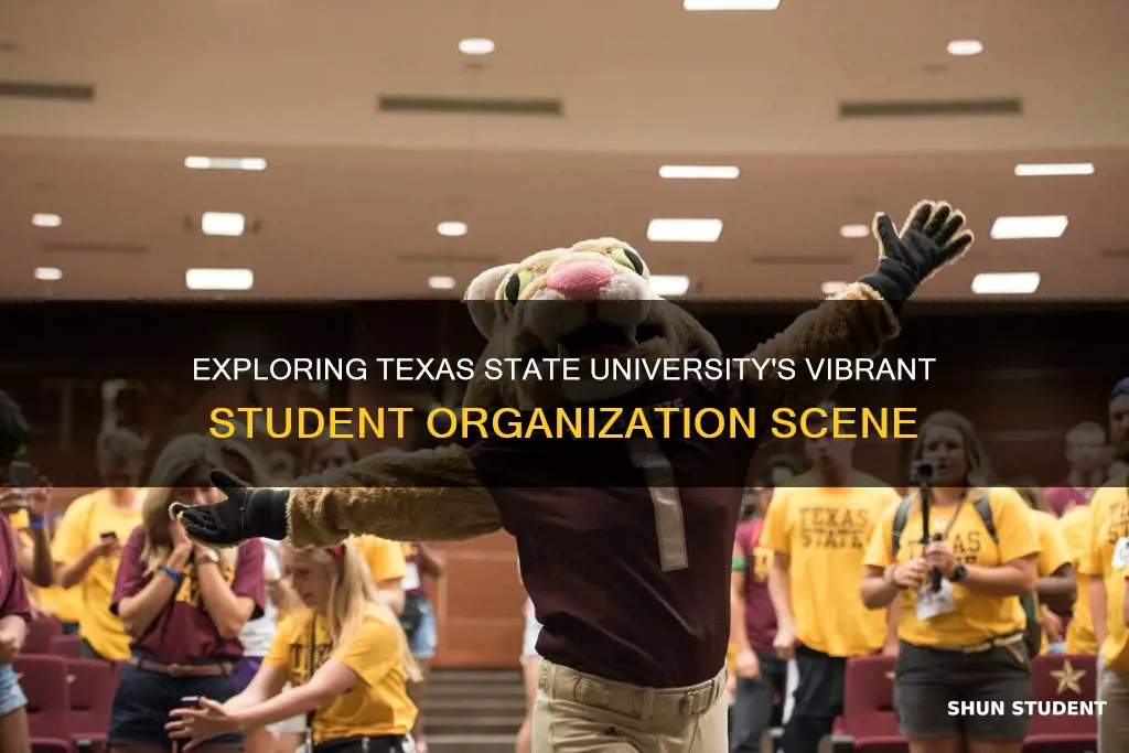 how many student organizations does texas state university offer