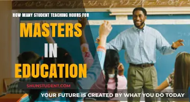 Student Teaching Hours Required for a Master's in Education