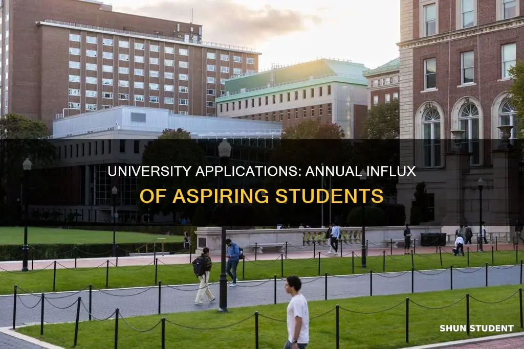 how many students apply to university each year