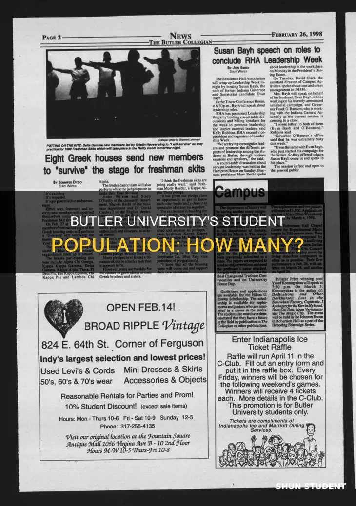 how many students are at butler university