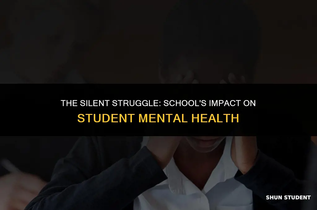 how many students are depressed because of school