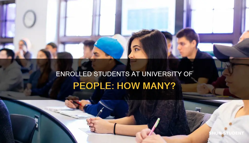 how many students are enroll in university of people