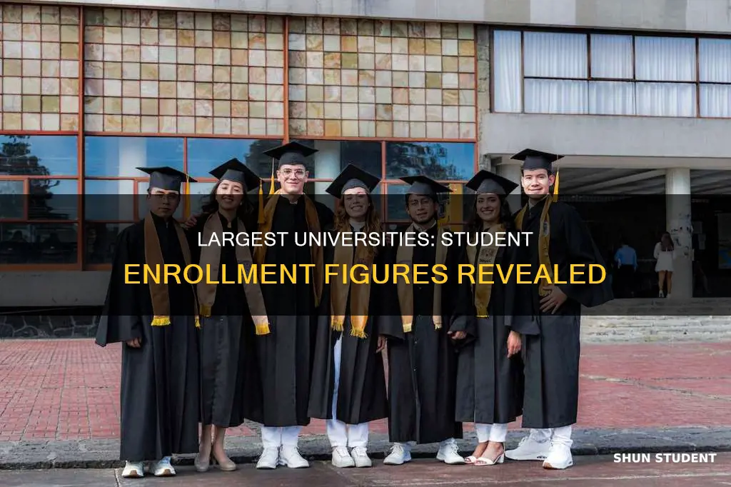 how many students are enrolled at the largest university