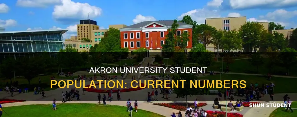 how many students are enrolled at the university of akron