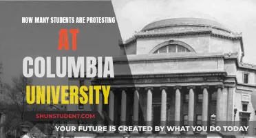 Protesting Students at Columbia University: A Large Number?