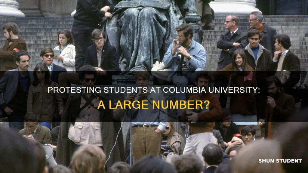 how many students are protesting at columbia university