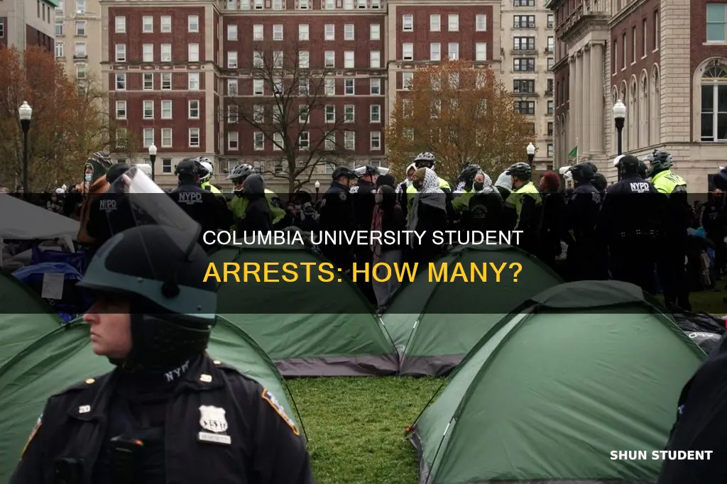 how many students arrested at columbia university