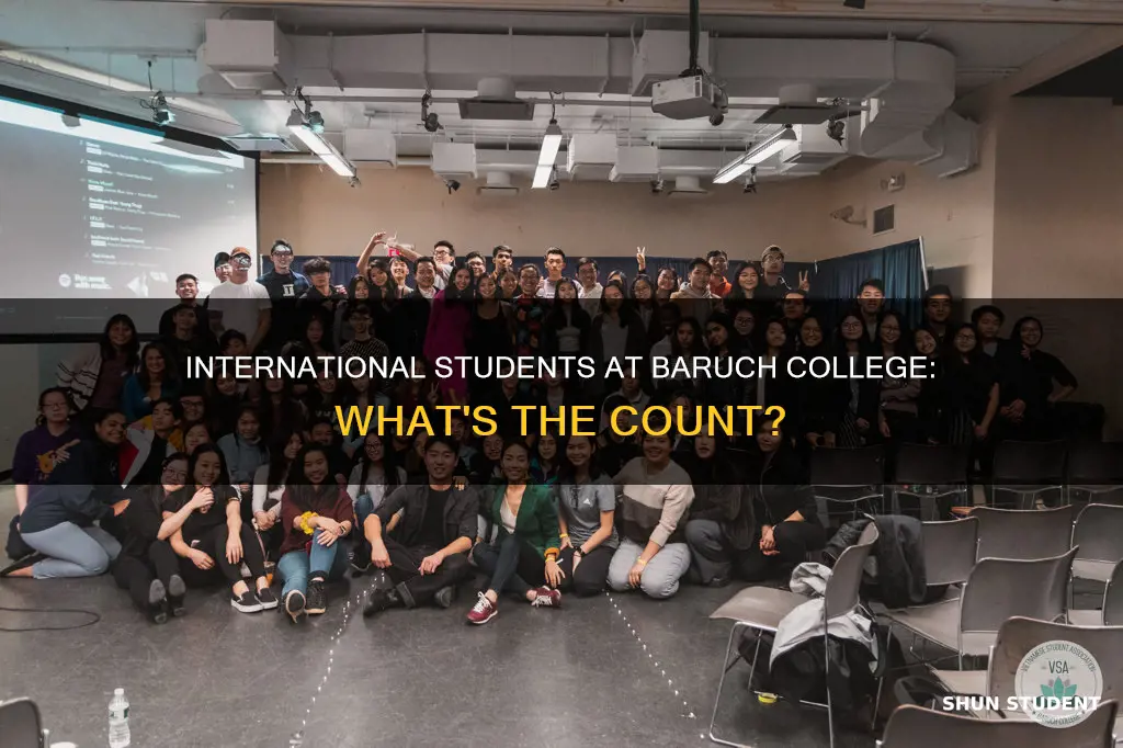 how many students at baruch college are international
