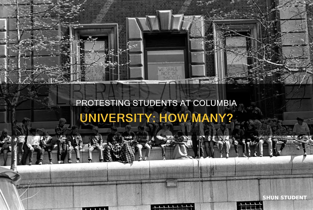 how many students at columbia university are protesting