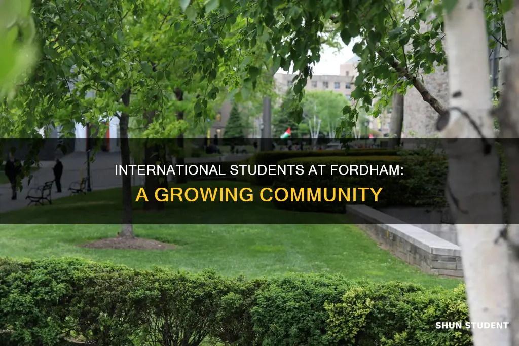 how many students at fordham are international