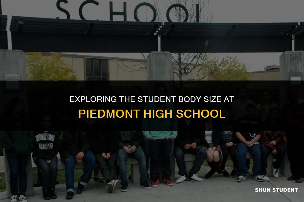 how many students at piedmont high school