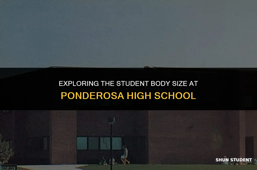 how many students at ponderosa high school