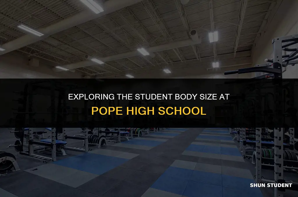 how many students at pope high school