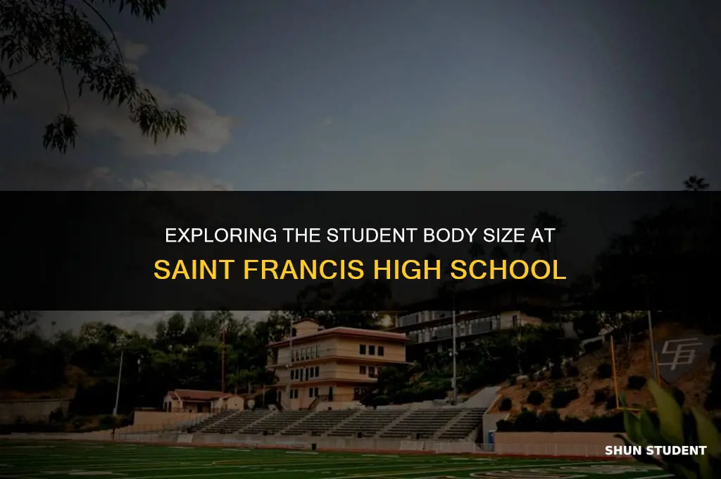 how many students at saint francis high school