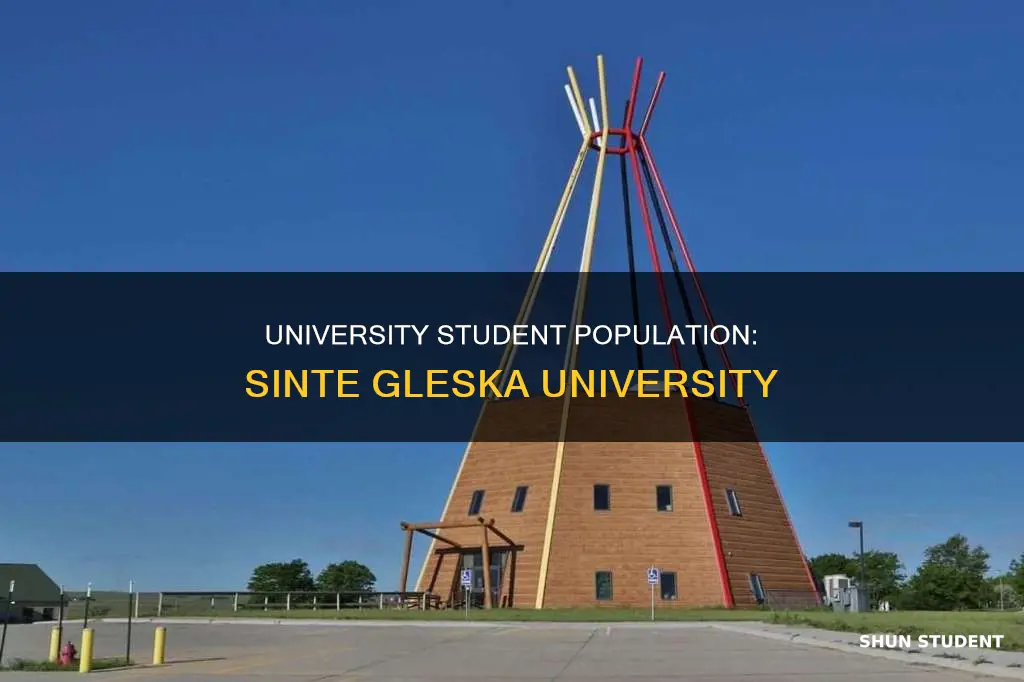 how many students at sinte gleska university