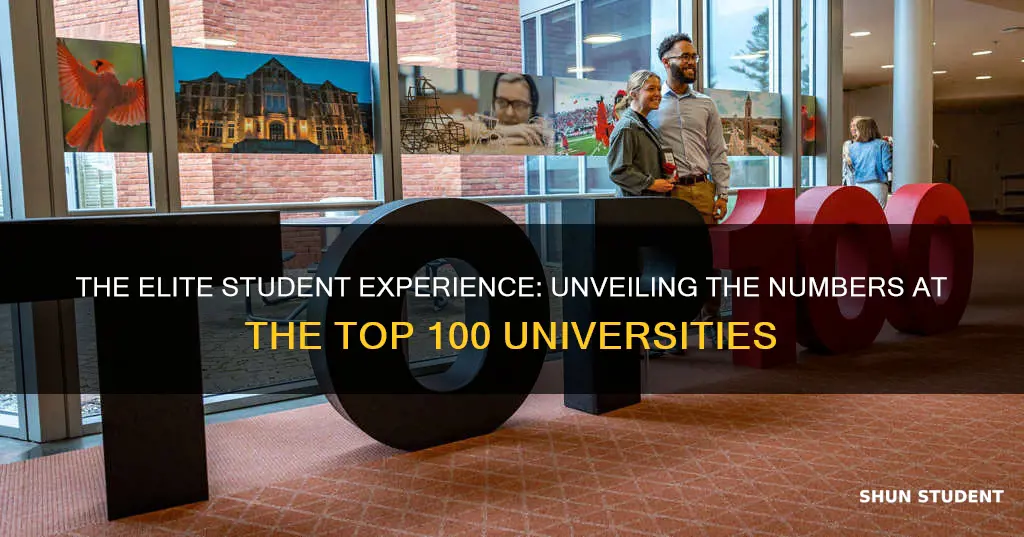 how many students at top 100 universities