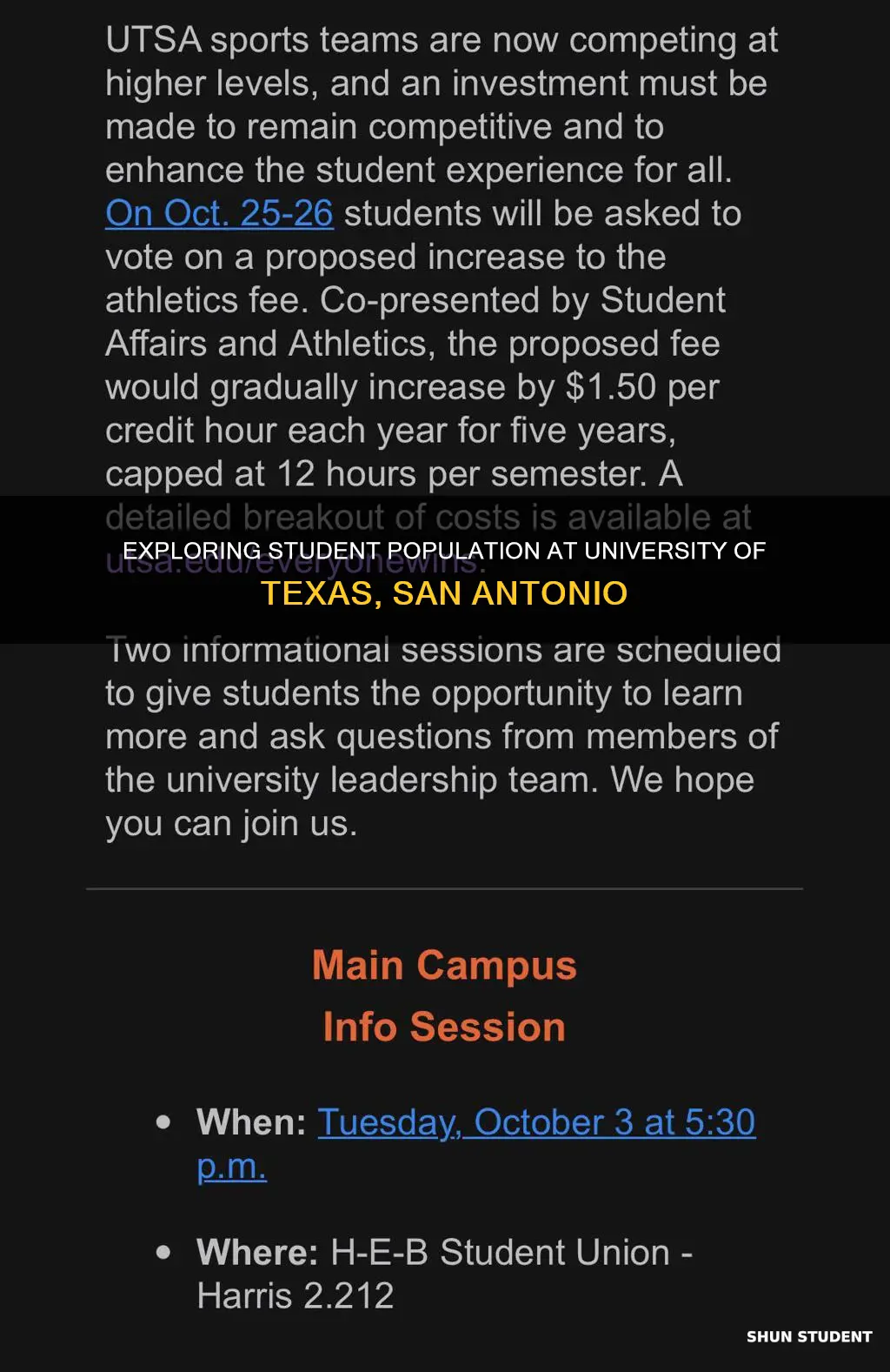 how many students at university of texas san antonio
