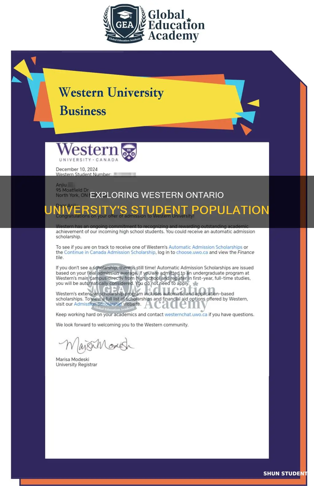 how many students at university of western ontario