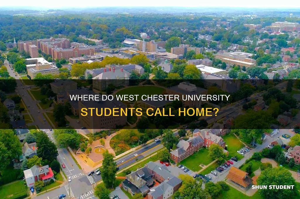 how many students at west chester university live on campus