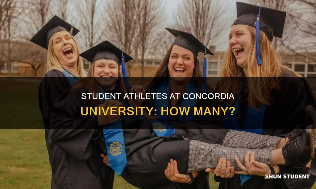 how many students athletes attend concordia university of wisconsin