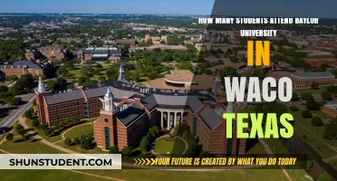 Baylor University's Student Population in Waco, Texas