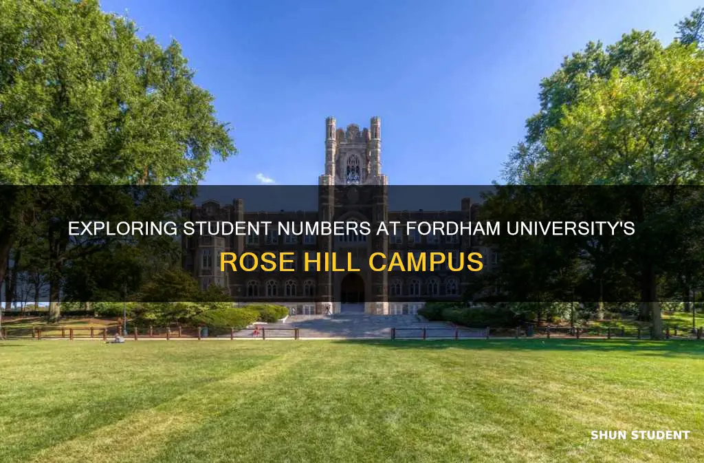 how many students attend fordham university rose hill