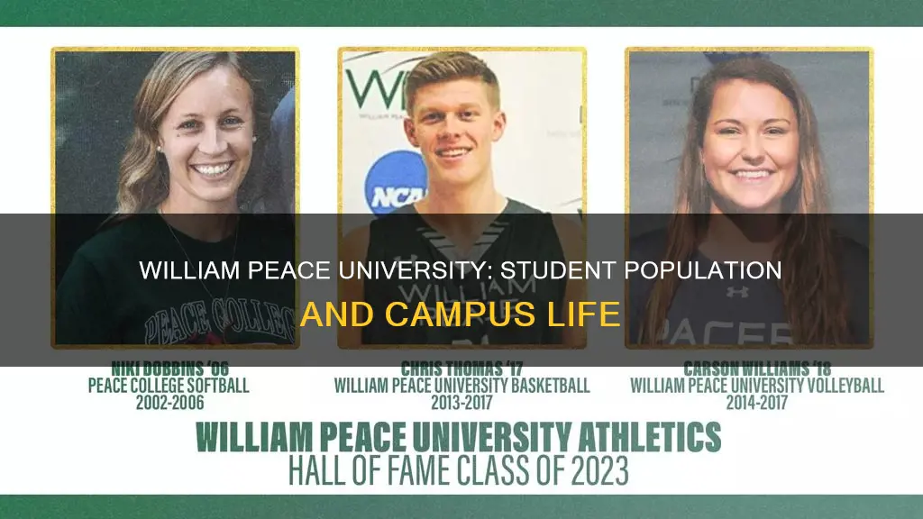 how many students attend william peace university