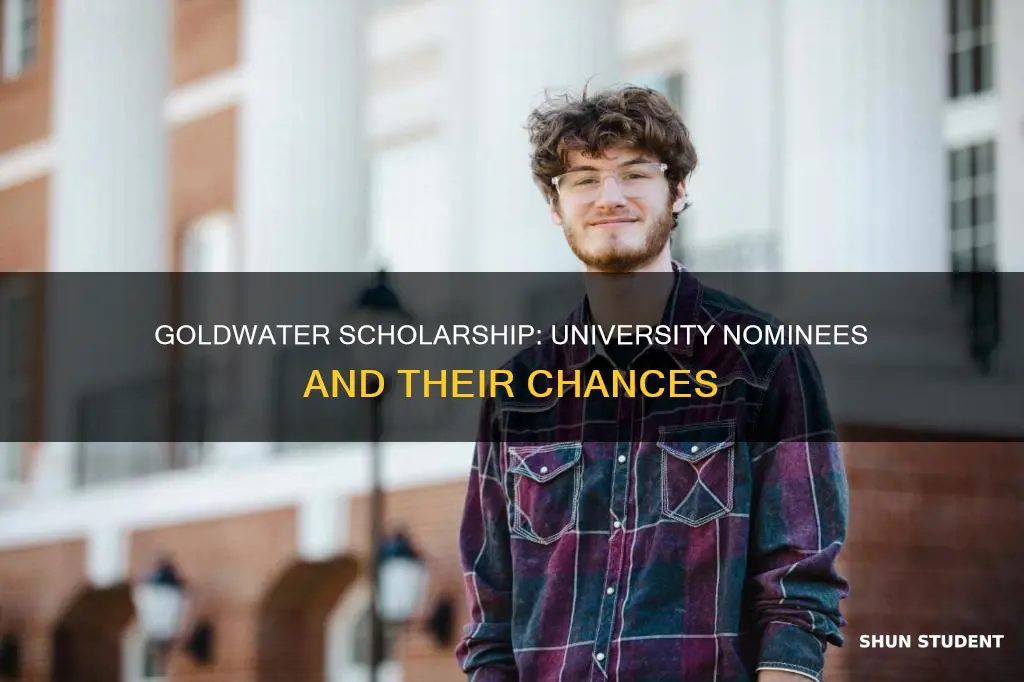 how many students can a university nominate for goldwater scholarship